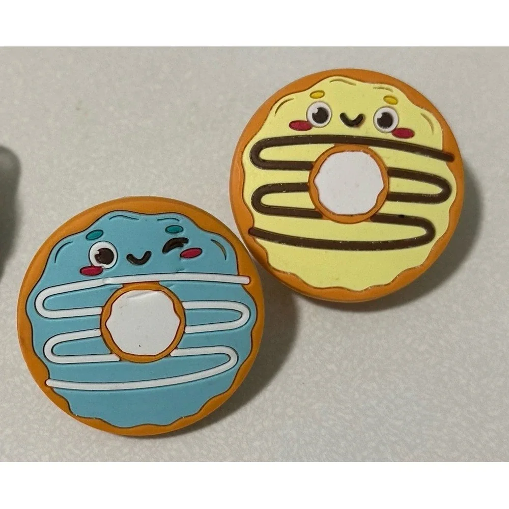 Cook with Color Magnetic Chip Clips 12 Piece Set Of Donut Clip Colorful Utencils
